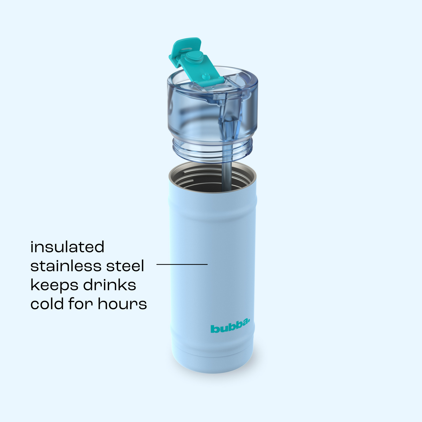 bubba 18 oz DualSip Insulated Stainless Steel Water Bottle - Daydreamin - US 6898