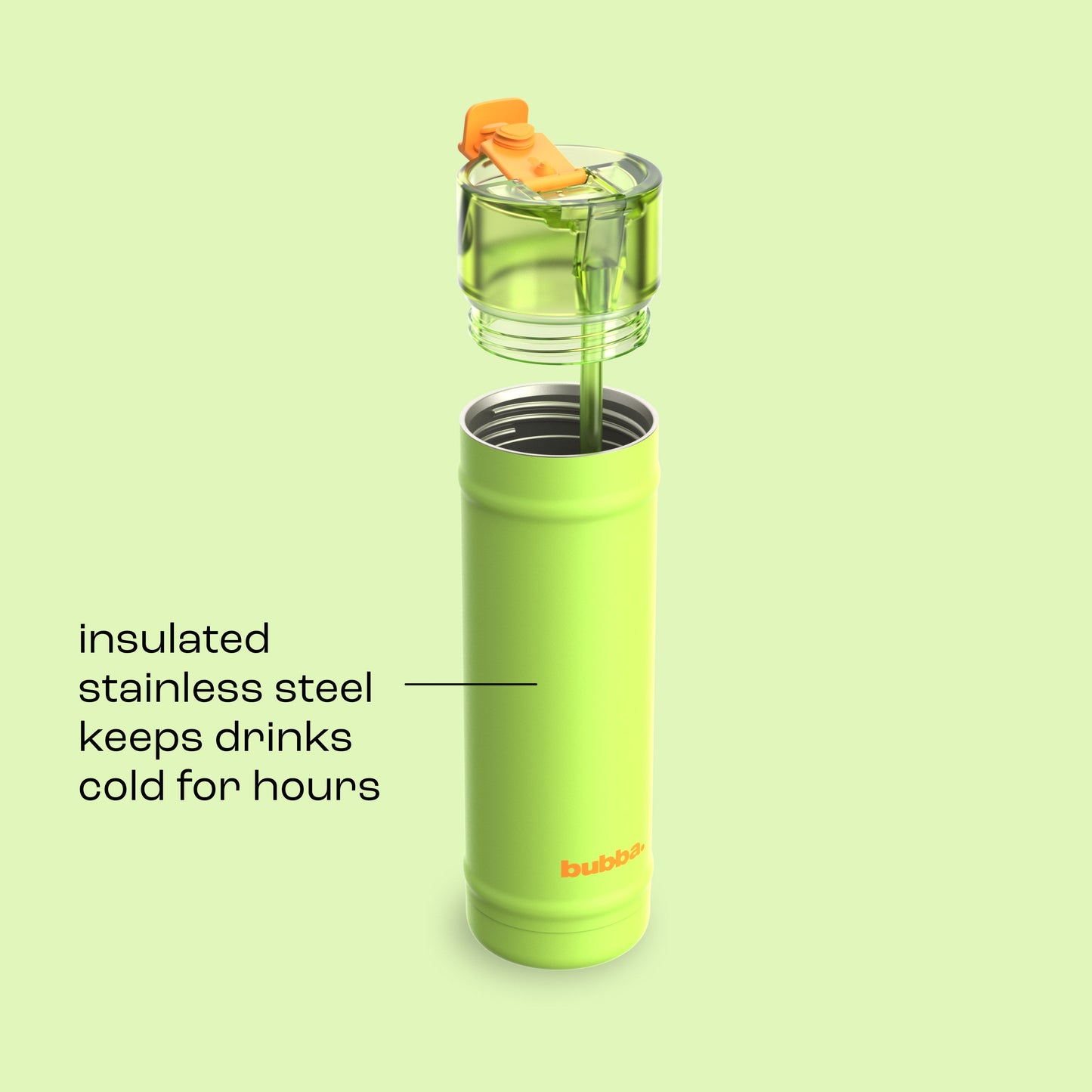 bubba 24 oz DualSip Insulated Stainless Steel Water Bottle - Glow Up - US 8024