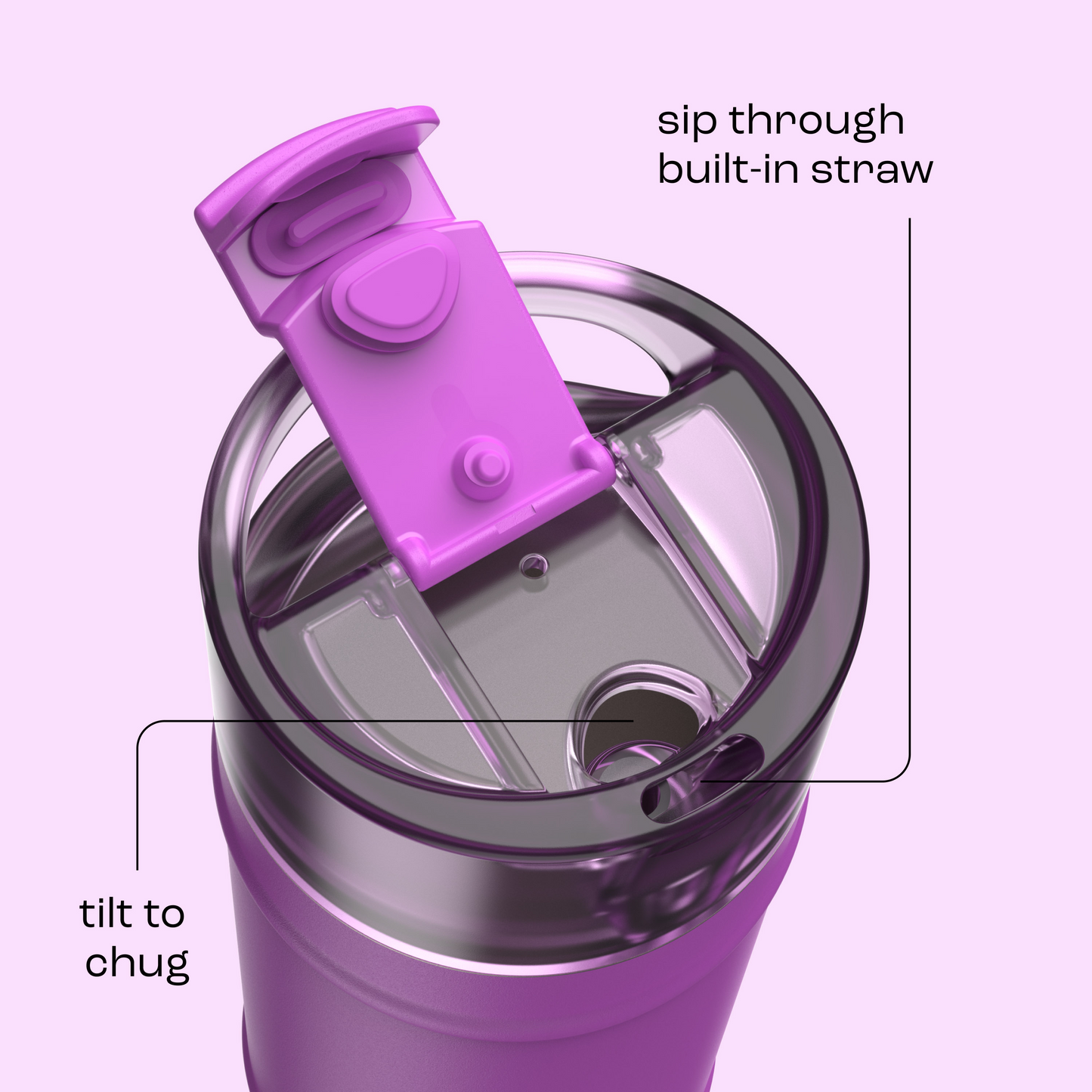 bubba 18 oz DualSip Insulated Stainless Steel Water Bottle - Mood Booster - US 5828