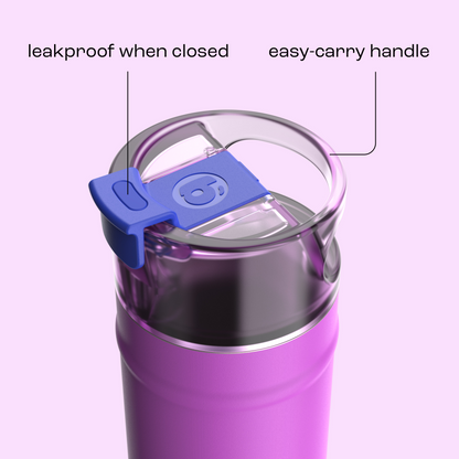 bubba 18 oz DualSip Insulated Stainless Steel Water Bottle - Mood Booster - US 5828