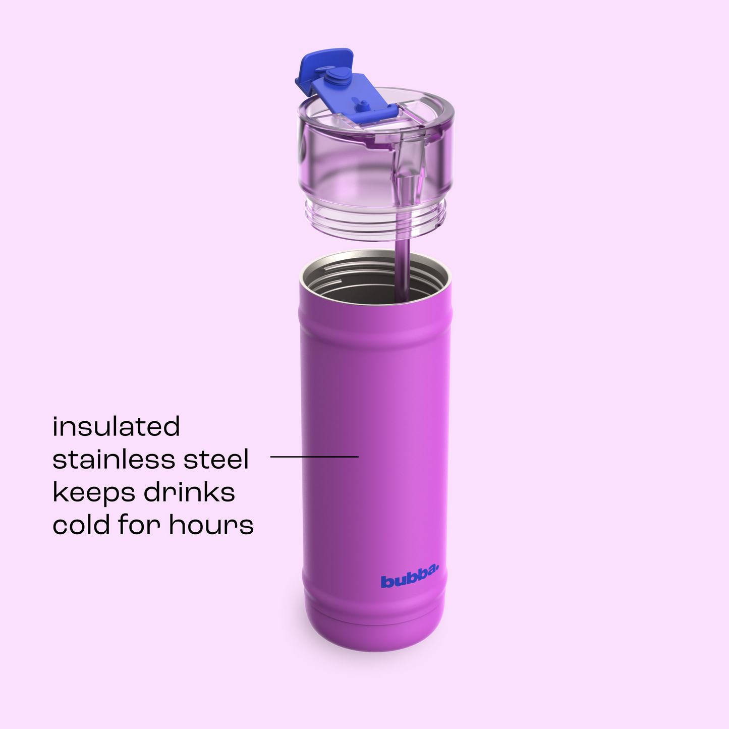 bubba 32 oz DualSip Insulated Stainless Steel Water Bottle - Mood Booster - US 7880