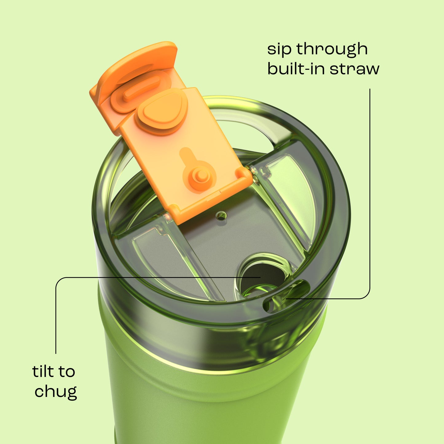 bubba 24 oz DualSip Insulated Stainless Steel Water Bottle - Glow Up - US 8024