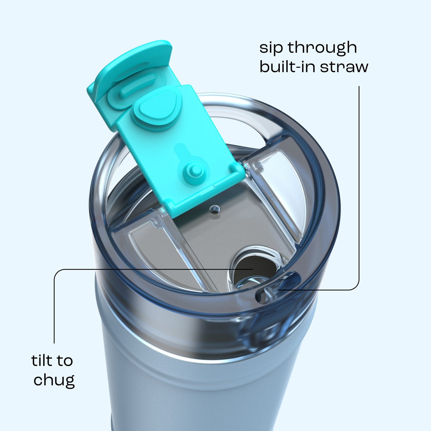 bubba 24 oz DualSip Insulated Stainless Steel Water Bottle - Daydreamin - US 6908