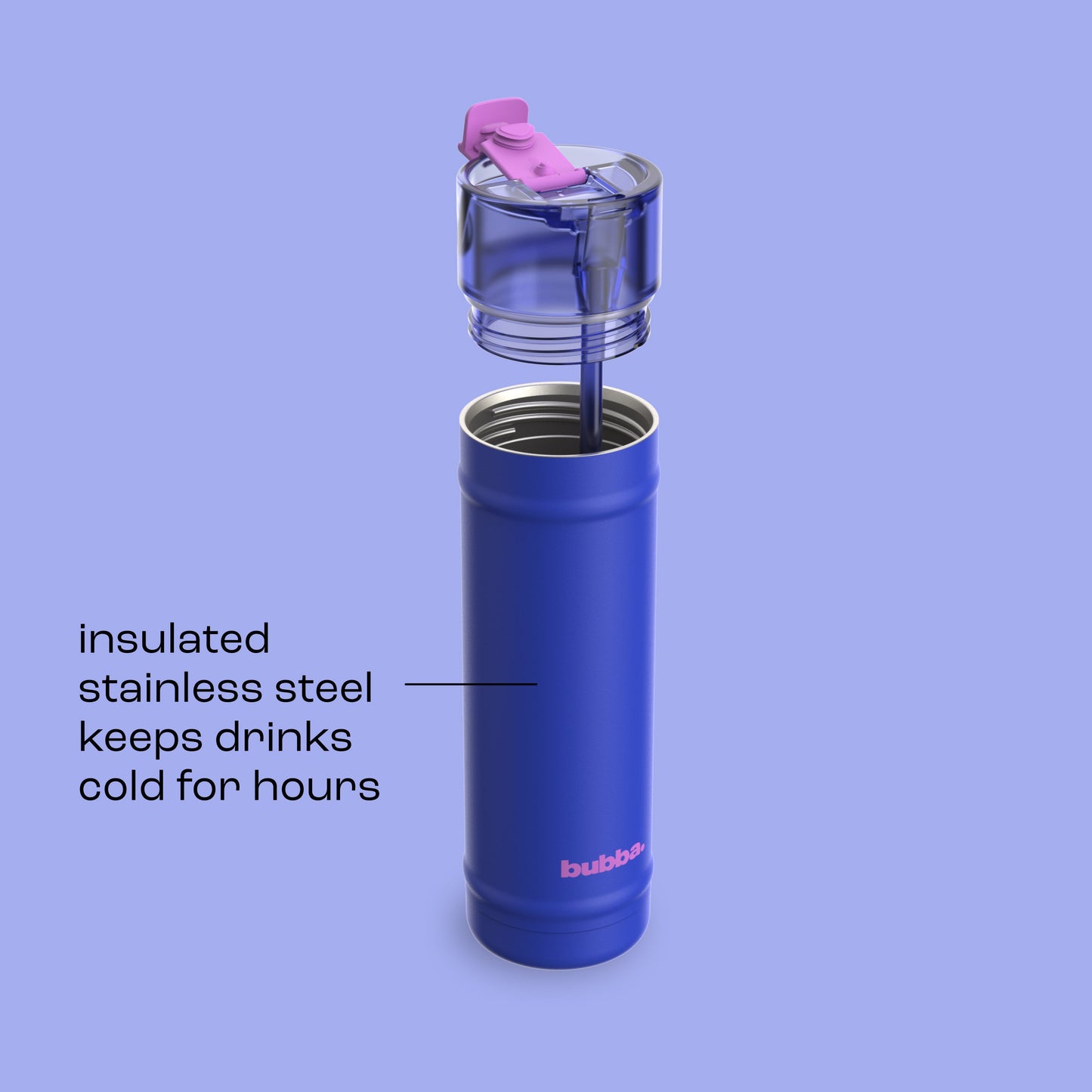 bubba 24 oz DualSip Insulated Stainless Steel Water Bottle - Ocean Energy - US 6686
