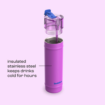 bubba 24 oz DualSip Insulated Stainless Steel Water Bottle - Mood Booster - US 5746