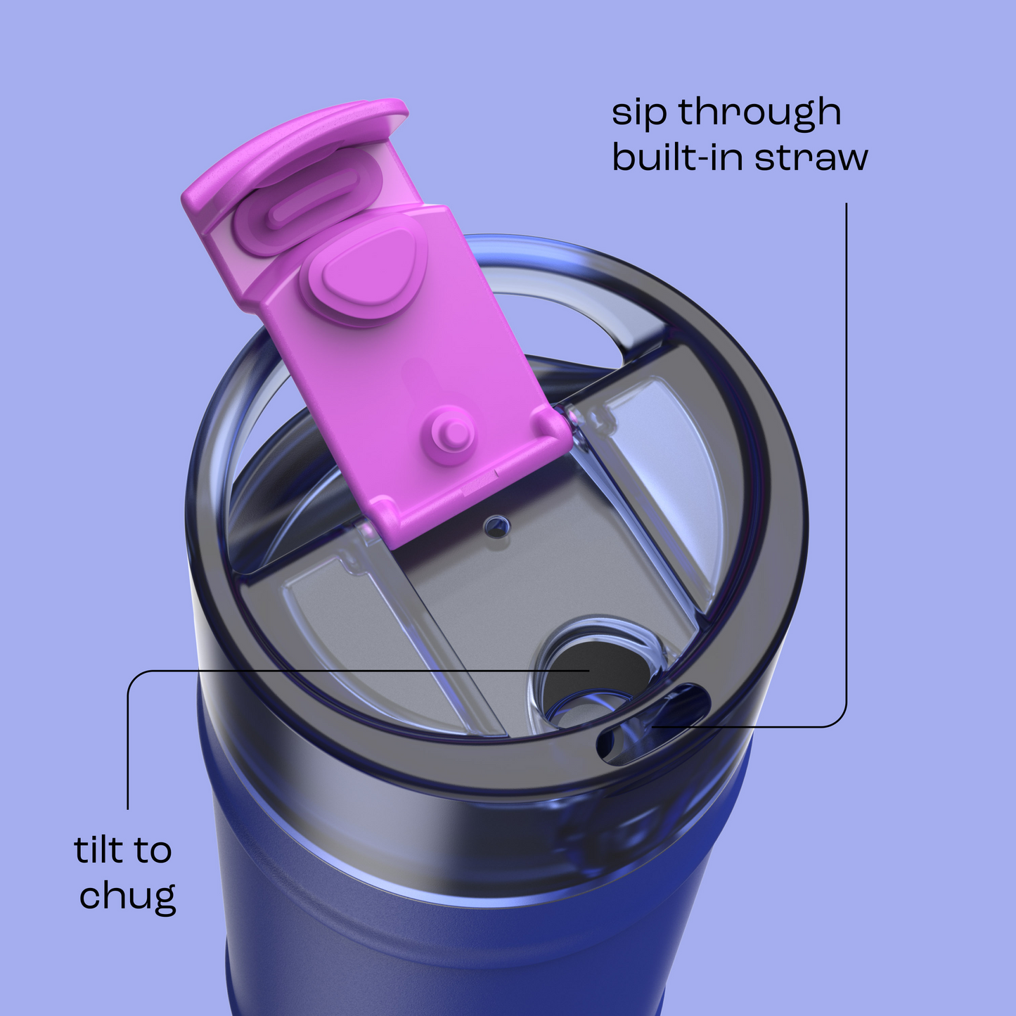 bubba 18 oz DualSip Insulated Stainless Steel Water Bottle - Ocean Energy - US 5965