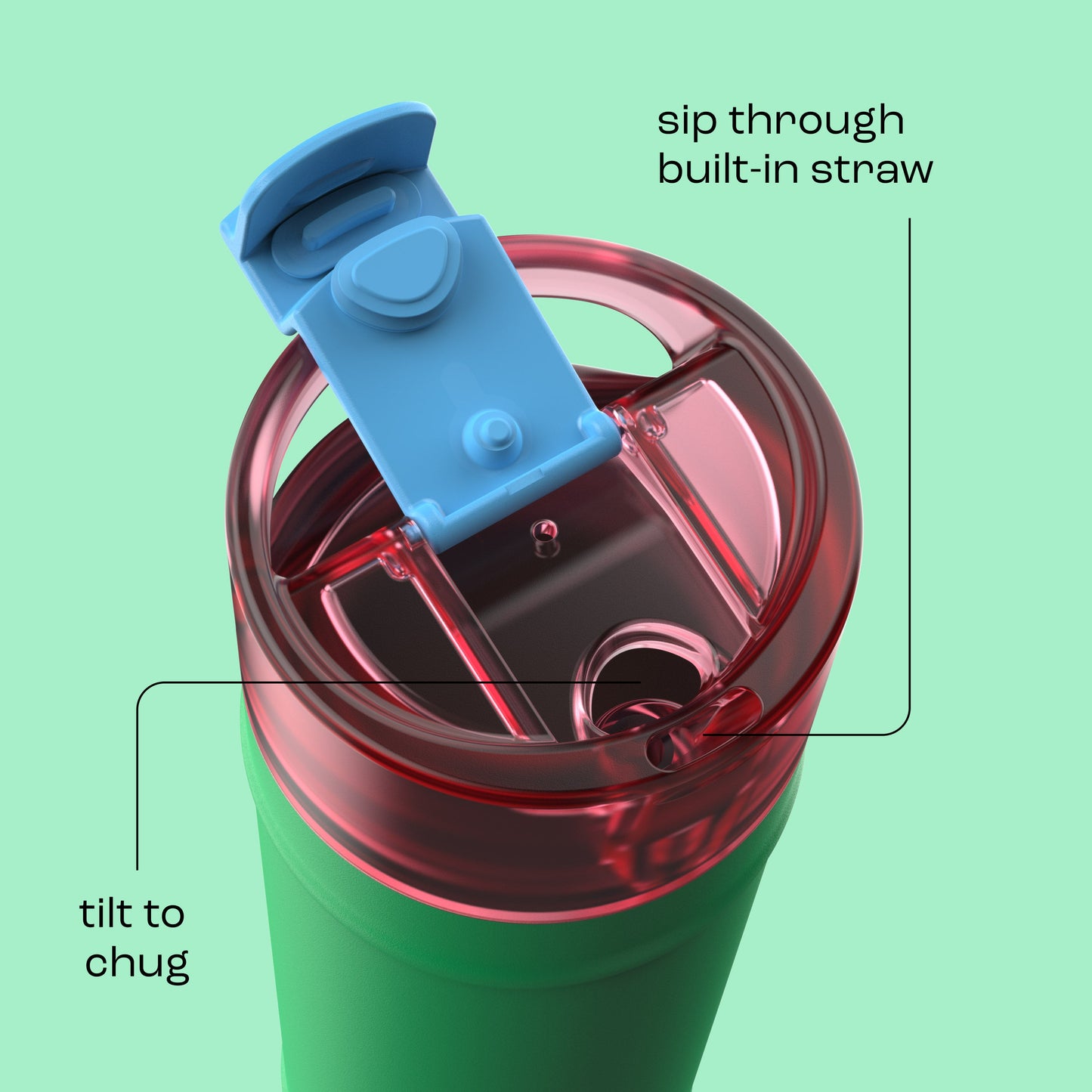 bubba 24 oz DualSip Insulated Stainless Steel Water Bottle - Fresh Serve - US 3057