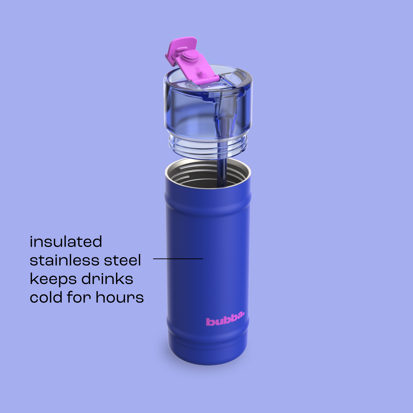 bubba 18 oz DualSip Insulated Stainless Steel Water Bottle - Ocean Energy - US 5965