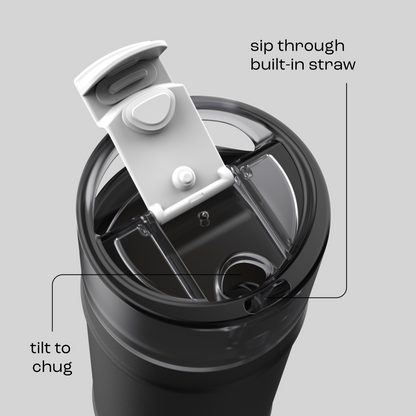 bubba 18 oz DualSip Insulated Stainless Steel Water Bottle -  Office Siren - US 9463