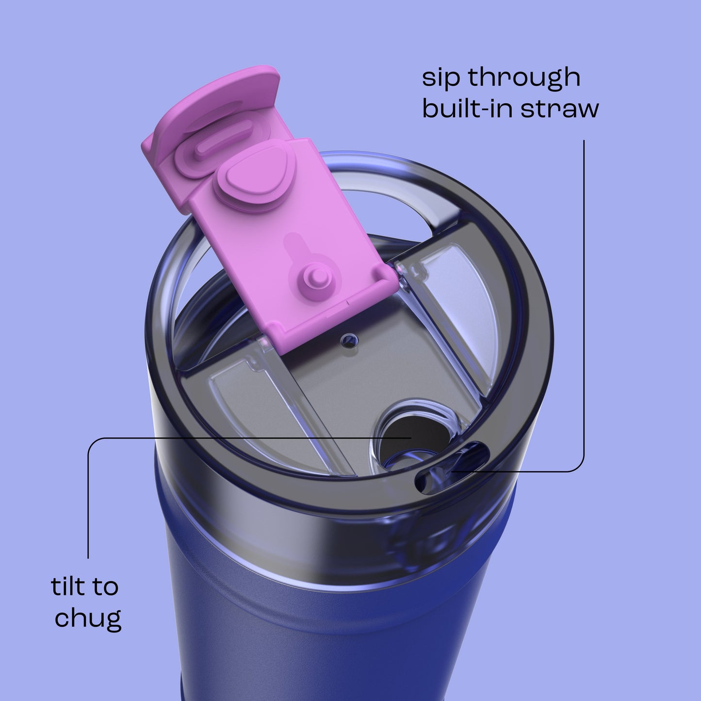 bubba 24 oz DualSip Insulated Stainless Steel Water Bottle - Ocean Energy - US 6686